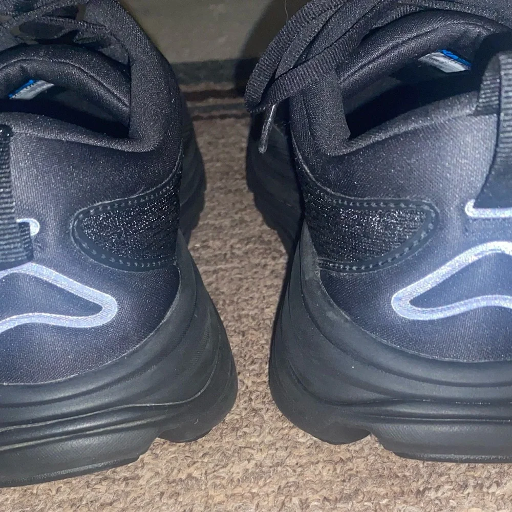 Hoka Black Athletic Shoes with Chunky Sole and Padded Collar - Picture 7 of 14